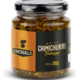 Molho Chimichurri Tradicional CantaGallo 200g – Argentino, Vegano e Sem Glúten