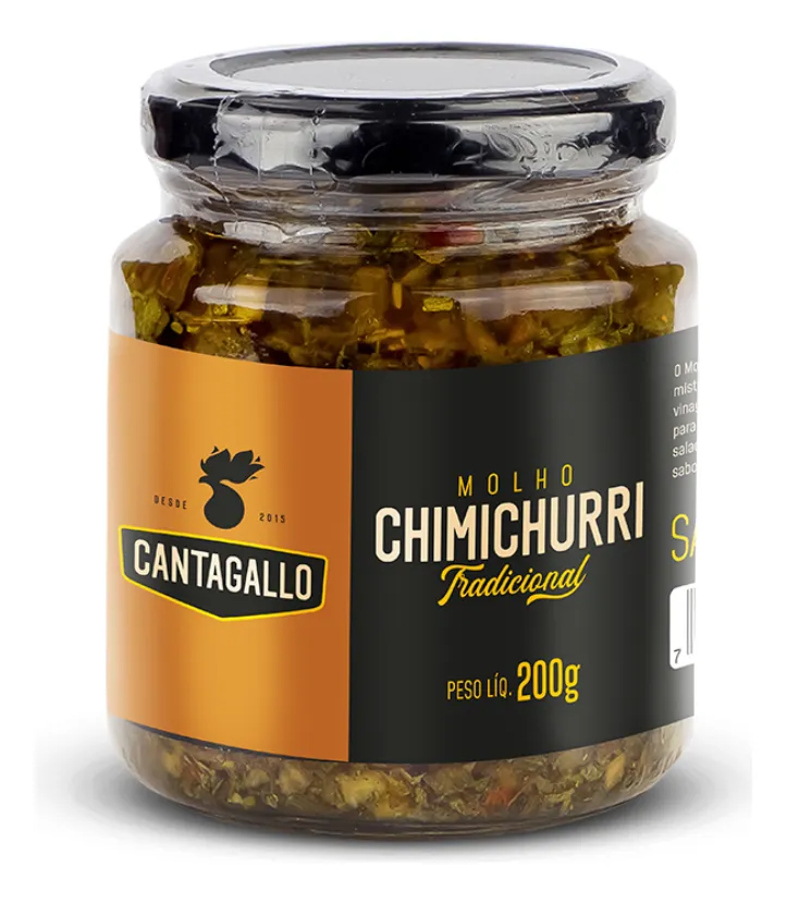 Molho Chimichurri Tradicional CantaGallo 200g – Argentino, Vegano e Sem Glúten